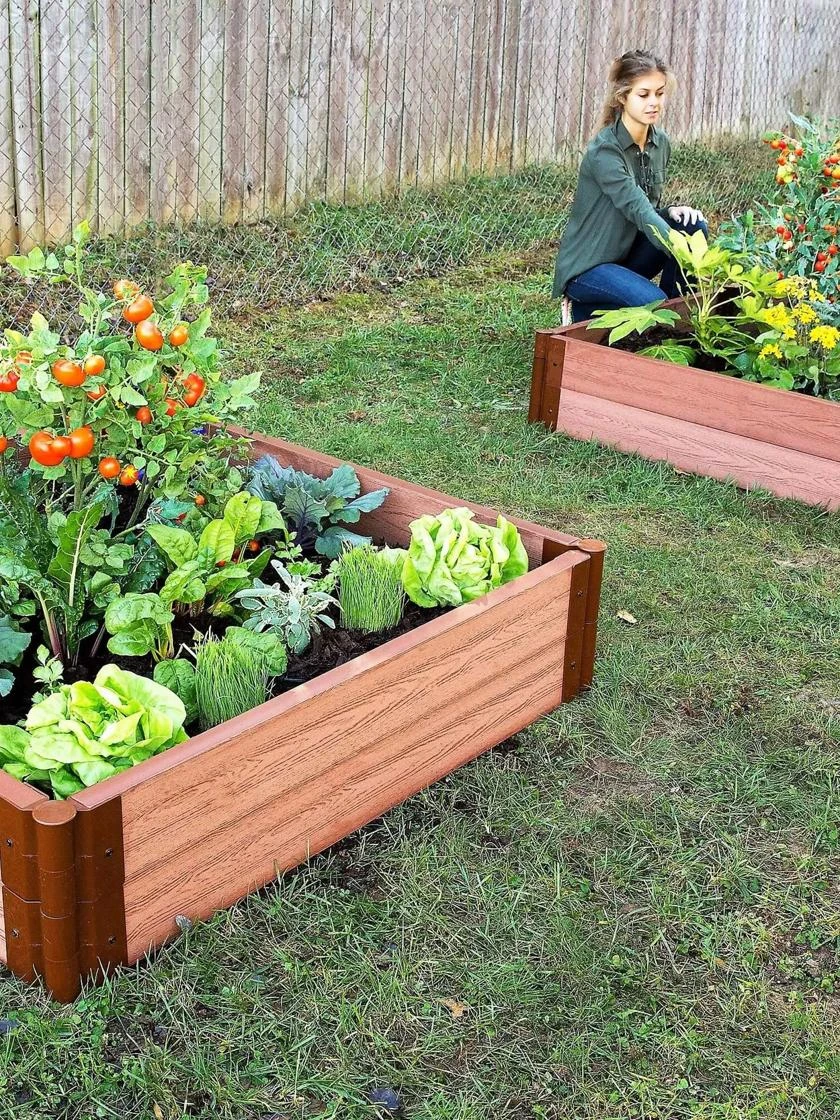 Classic Sienna Composite Raised Bed, 11" High With 2" Board - Image 2