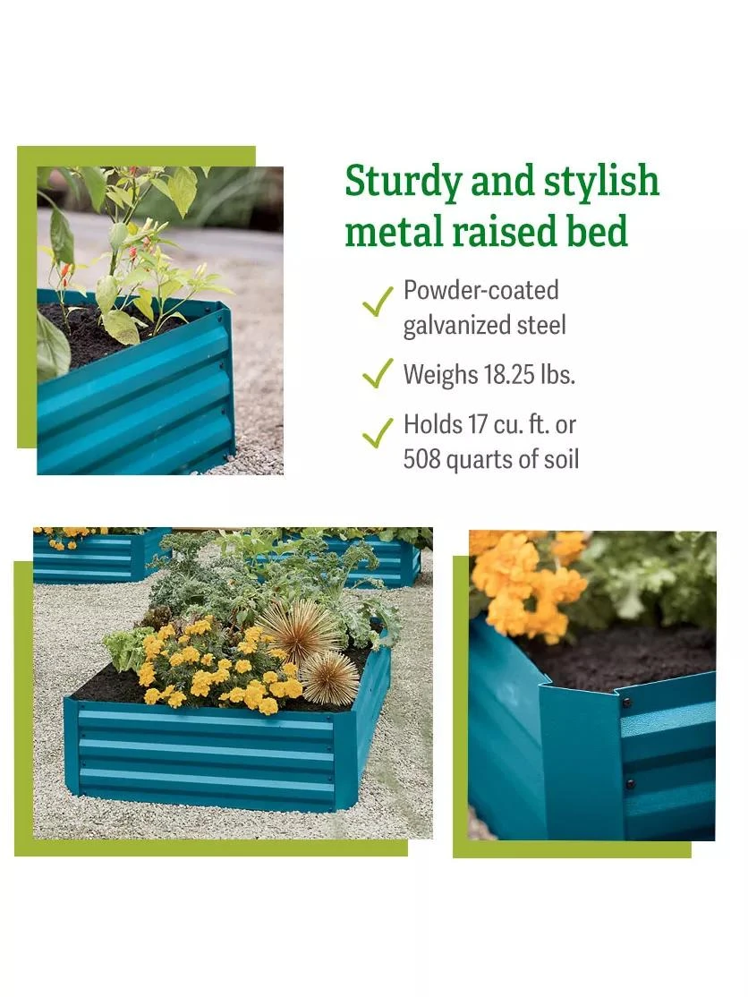 Demeter Corrugated Metal Raised Bed, 34" X 68" - Image 2