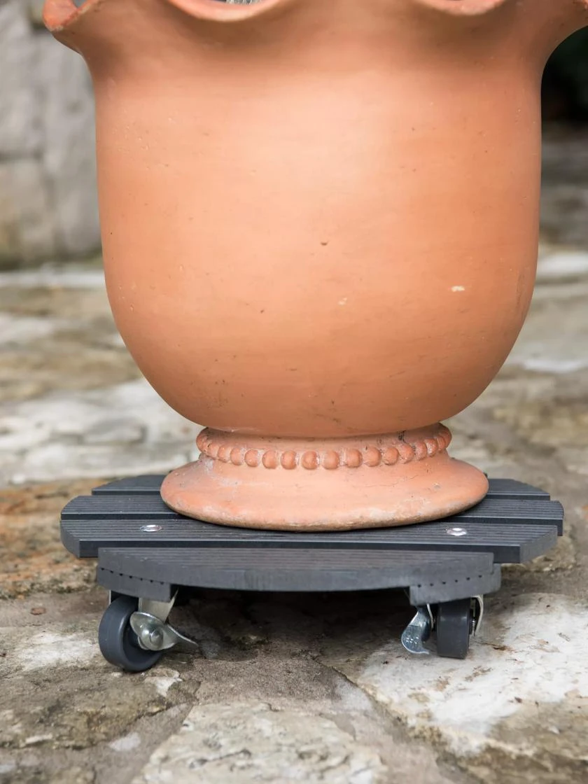 Round Waterproof Planter Caddy, 11-1/2" - Image 2