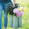 Galvanized Flower Caddy