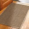 Squares Water Glutton Doormat, 35" X 59"