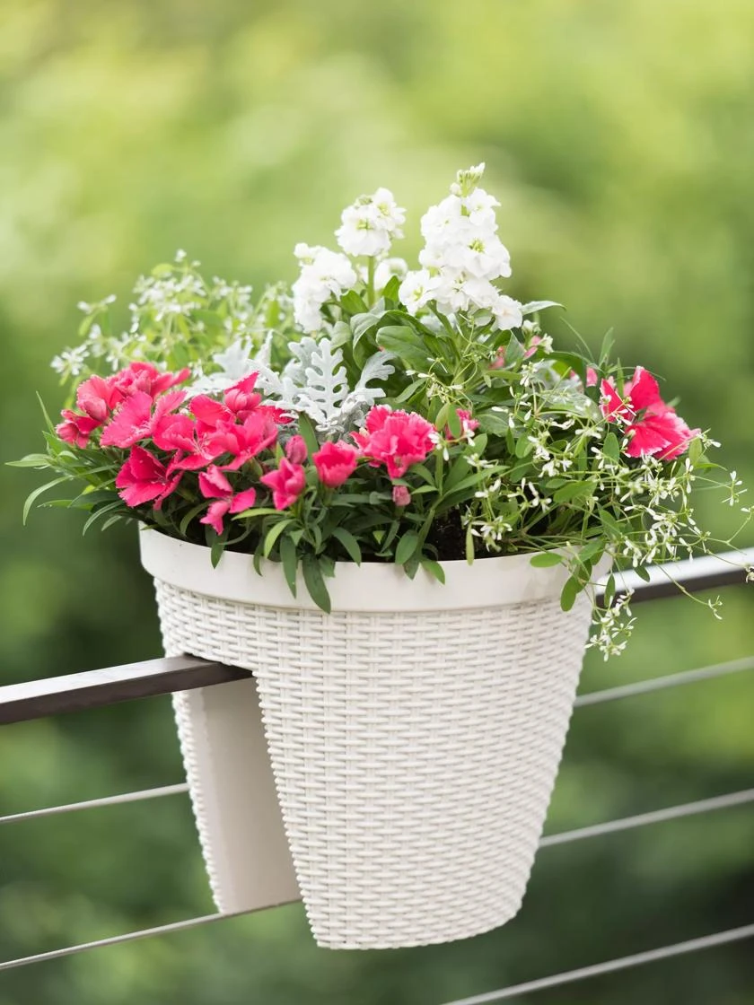 Weave Round Railing Planter, 11" - Image 3