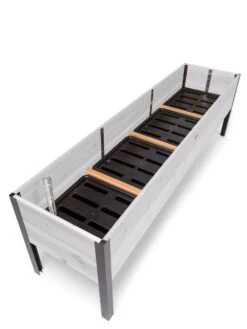 Self-Watering Eco-Stained Elevated Planter Box, 2' X 8'