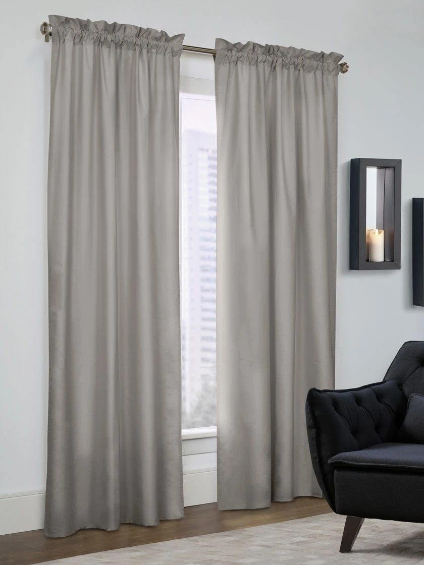 Prescot Pole Top Insulated Curtain Panels 80" X 63", Set Of 2