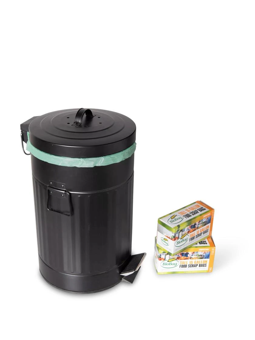 Pedal Pop Compost Can With Biobags, Set Of 2 - Image 6