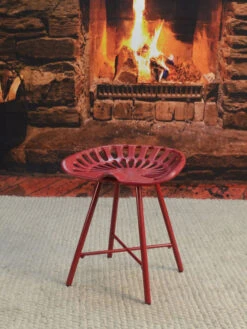 Rustic Dylan Stationary Tractor Seat Stool