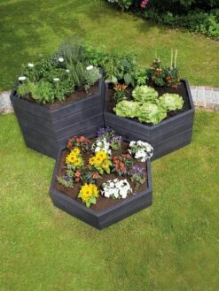 Modular Hexagon Raised Bed Kit, 21.5"