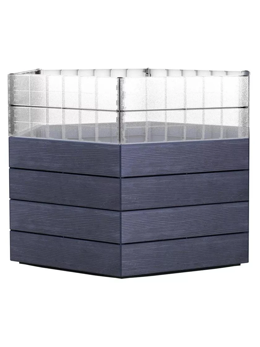 Modular Hexagon Raised Bed Kit With Translucent Panels, 28.5"
