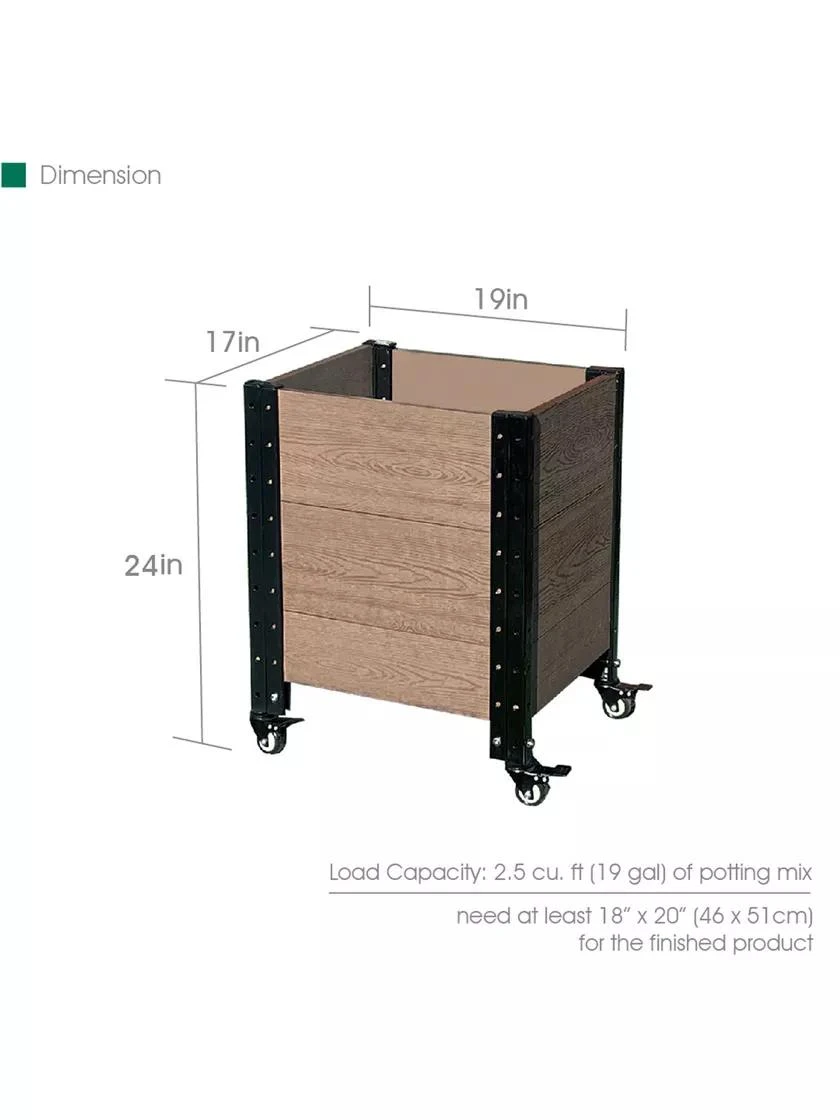 Mobile Deep Root Corner Planter - Image 3